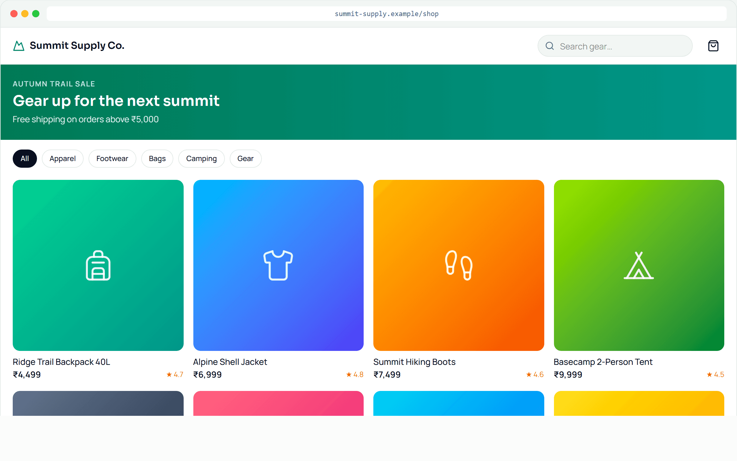 Headless E-commerce Platform — interface preview
